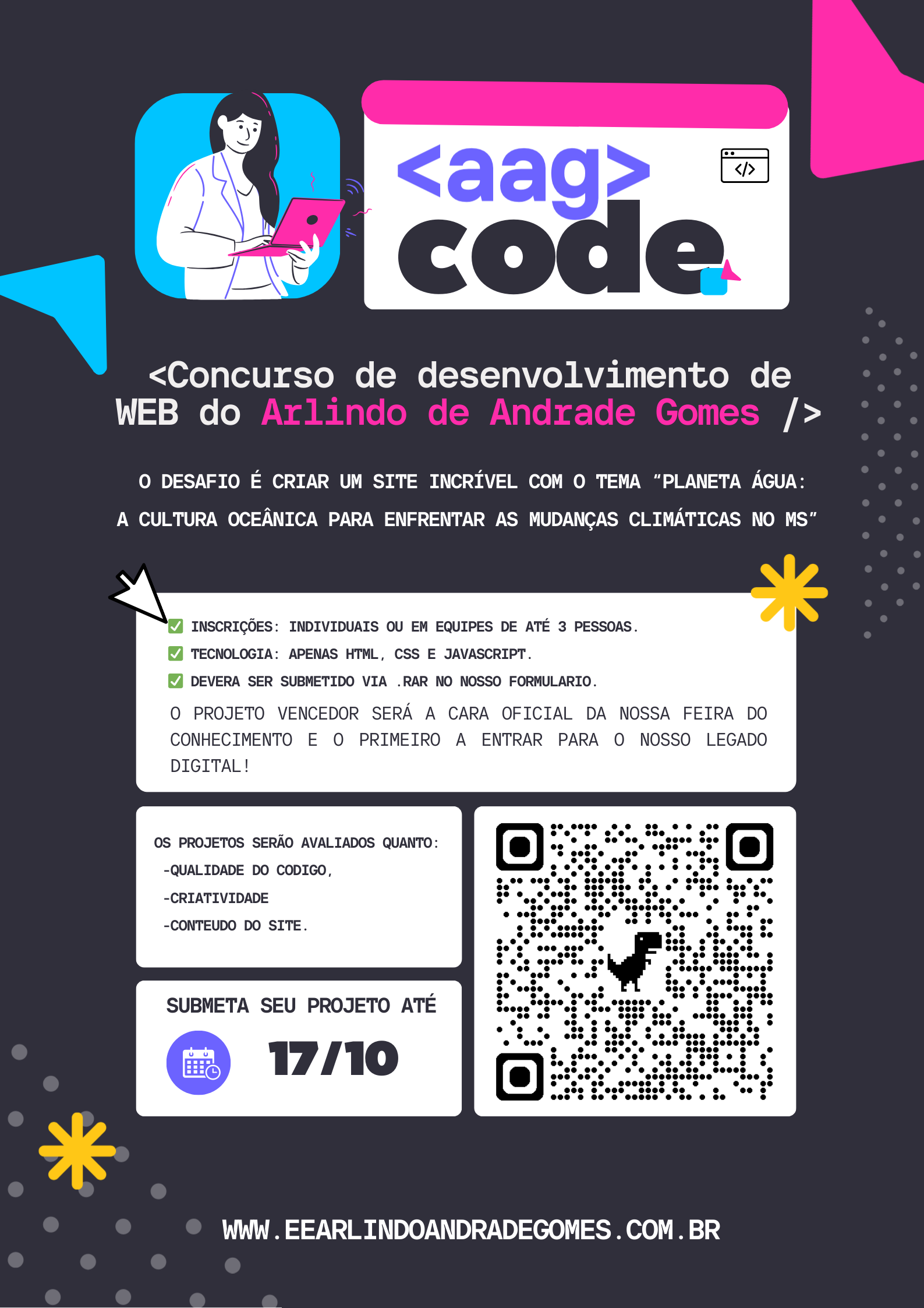 Alunos em evento escolar